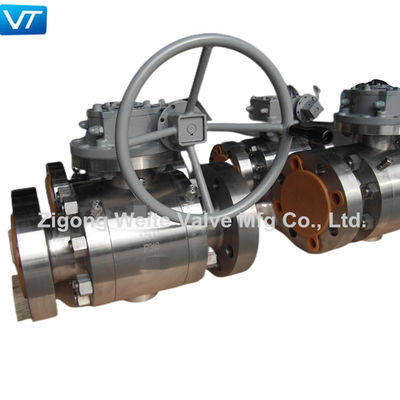 품질  1500LB F316 Stainless Steel Flanged Ball Valve Gearbox Actuator 4 Inch F316 Ball Valve 공장