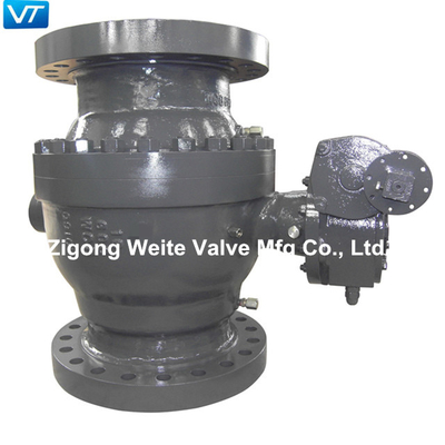 WCB 탄소강 플랜지된 볼 밸브 600LB 16 &quot; 대직경 볼 밸브