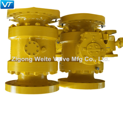볼 밸브 API 6D 부드러운 밀폐 밸브 WCC 신체를 표류시키는 RPTFE 단조강