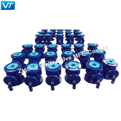 OEM 한 단의 유동구 밸브 볼 F316  클래스 150이 색을 청색화합니다